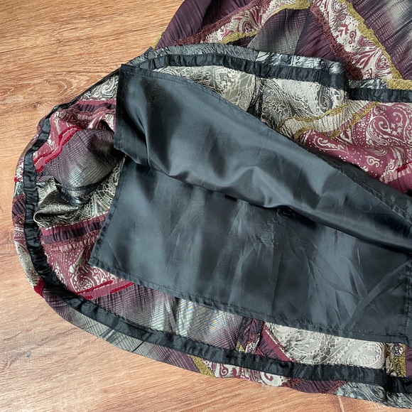 Coldwater Creek skirt MEDIUM vintage patchwork Gypsy Y2K peasant boho grunge - Picture 7 of 12
